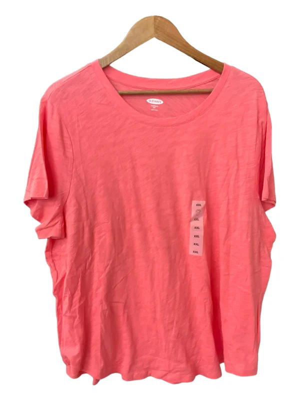 women's tops with built-in braswomen's T-shirts with neon colorsTop Short Sleeve By Old Navy  Size: 2x