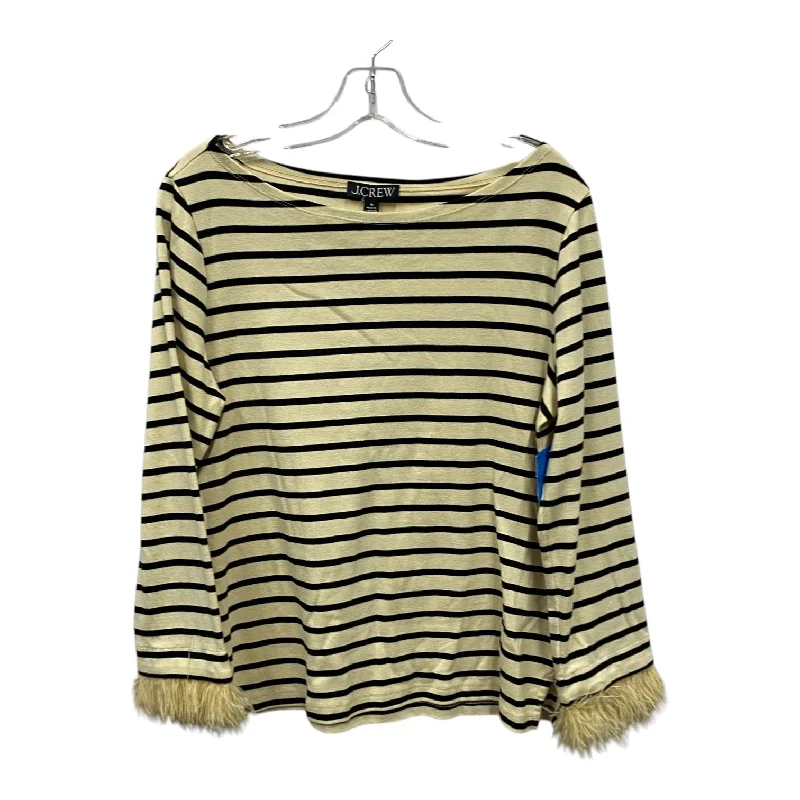 Top Ls By J. Crew In Black & Tan, Size:M