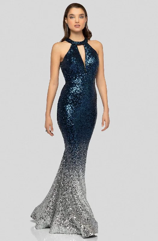 women's high-end dressesTerani Couture 1911P8177 - Sequined Cutout Gown