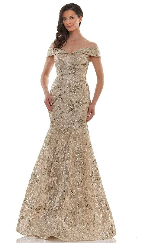 women's machine-washable dressesMarsoni by Colors MV1118 - Lace Trumpet Gown