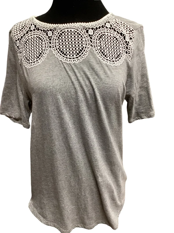 women's tops made from cottonwomen's T-shirts with scoop necksTop Short Sleeve By Loft  Size: M