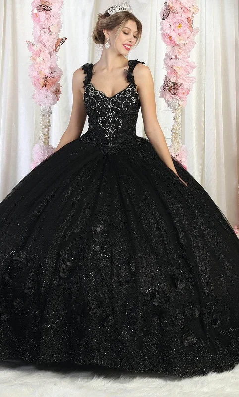 women's fashionable dressesMay Queen LK180 - 3D Floral Applique Ballgown