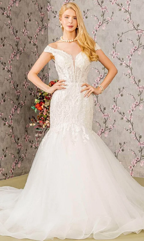 women's hourglass figure dressesGLS by Gloria Bridal GL3490 - Sweetheart Neck Trumpet Ballgown