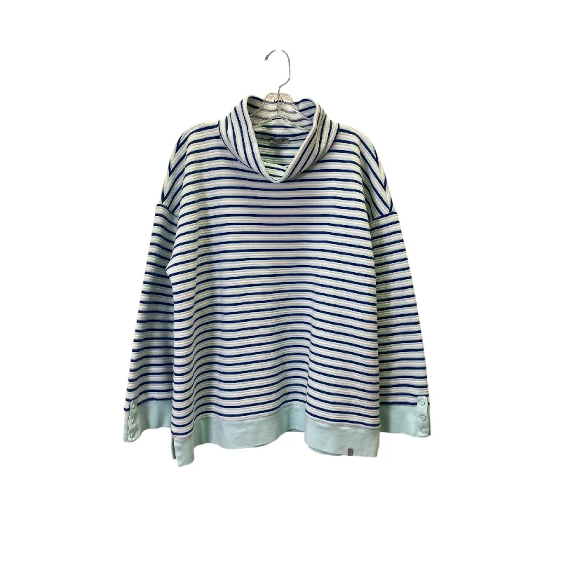 Top Ls By Talbots In Blue & White, Size:Xl