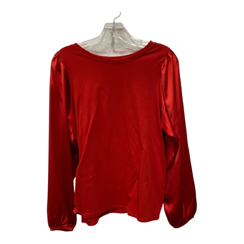 Top Ls By Express In Red, Size:L