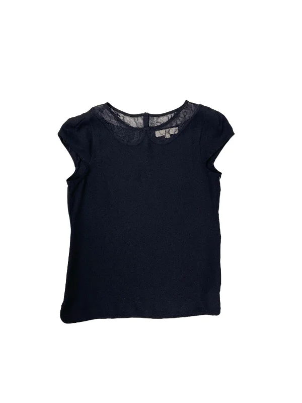 women's tops for black-tie affairswomen's T-shirts with ribbed hemsTop Short Sleeve By Loft  Size: Xs