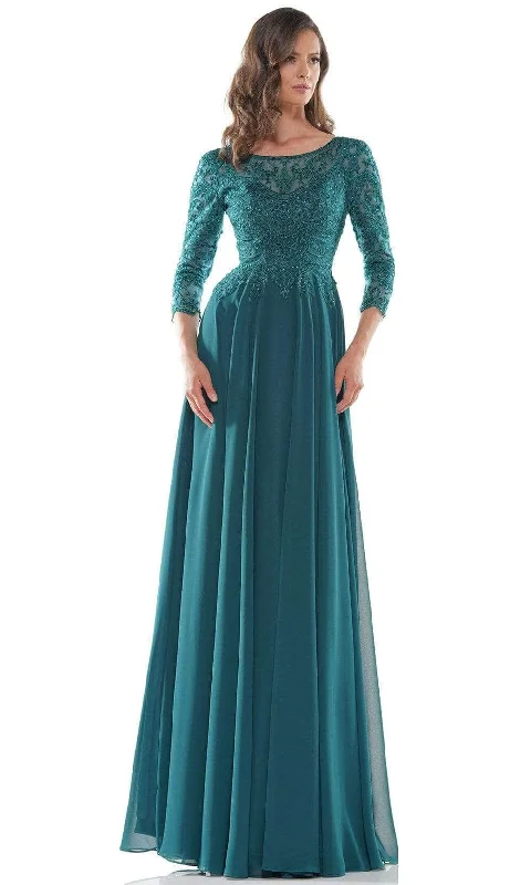 women's cocktail dressesMarsoni by Colors M238SL - Embellished A-Line Formal Gown