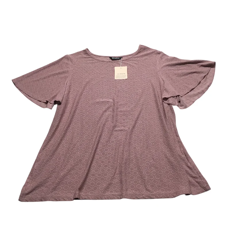 Top Short Sleeve By Clothes Mentor In Purple, Size: L