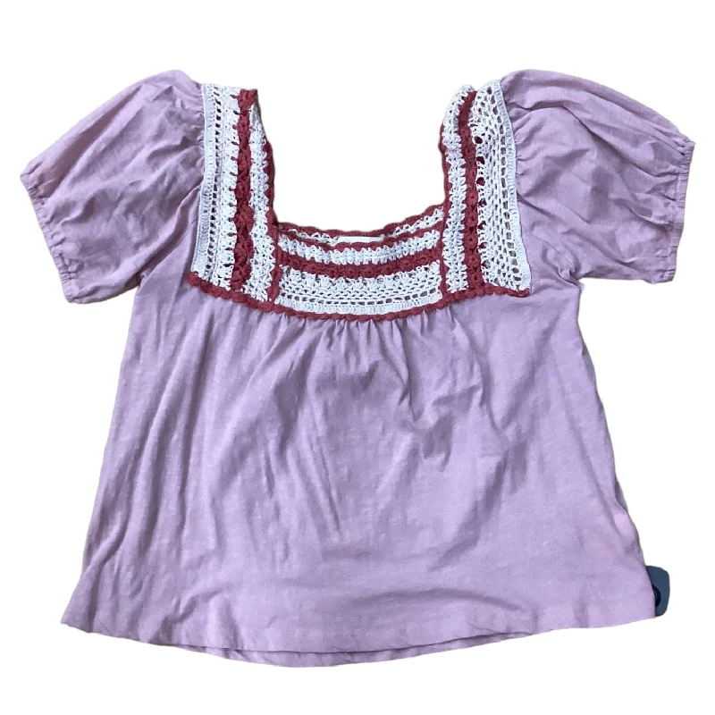 women's tops for those who love to shop for unique findswomen's T-shirts with wrinkle-resistant materialTop Short Sleeve By Lucky Brand  Size: M