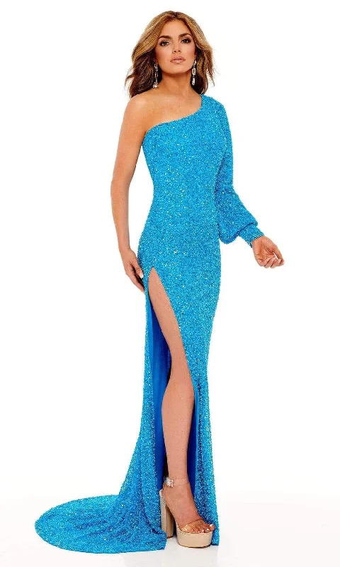 women's bespoke dressesRachel Allan 70171 - Bishop Sleeve Sequin Gown