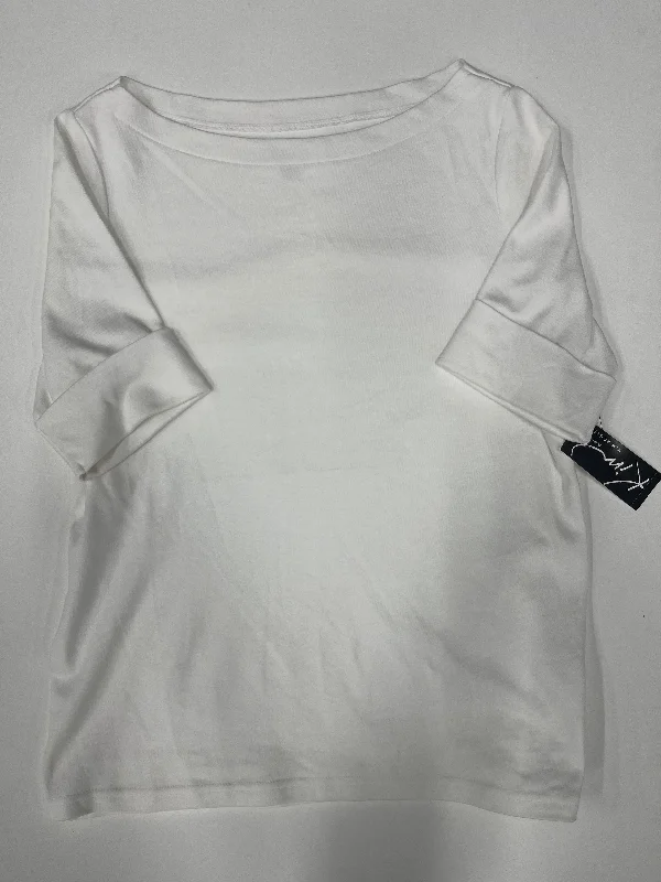 women's tops made from cottonwomen's T-shirts with scoop necksTop Short Sleeve By Kim Rogers NWT  Size: S