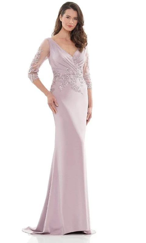 women's club dressesMarsoni by Colors - Applique Detailed Evening Dress MV1145 - 1 pc Dusty Rose in Size 6 Available