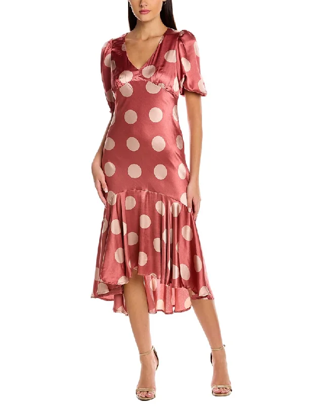 women's chiffon dressesTaylor Polka Dot Midi Dress