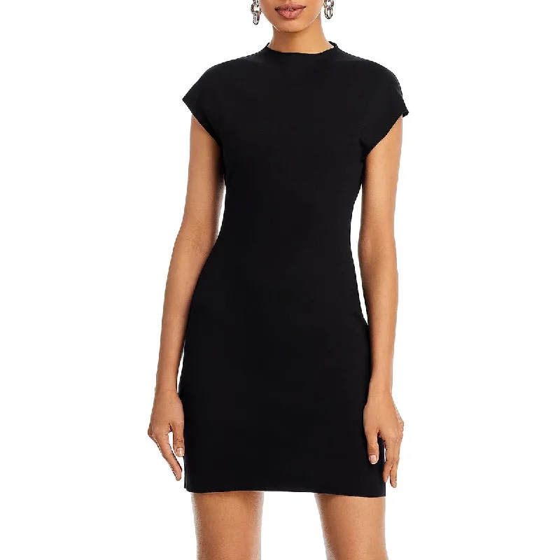 women's midi dressesWomens Above Knee Stretch Mini Dress