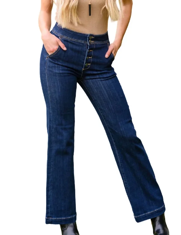 women's denim jeans for everyday wearWide Leg Pants In Dark Wash