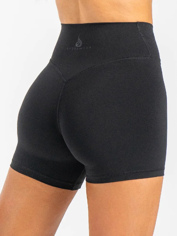 NKD Cross Waist Band Shorts - Black