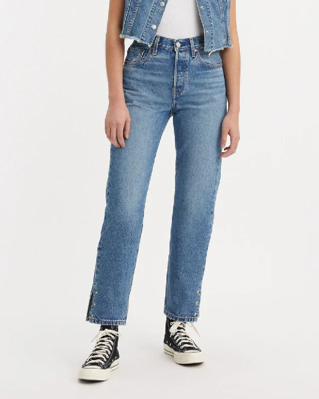 women's denim jeans with frayed edgesLevi's® Womens 501 Crop Jeans - Treat Yourself