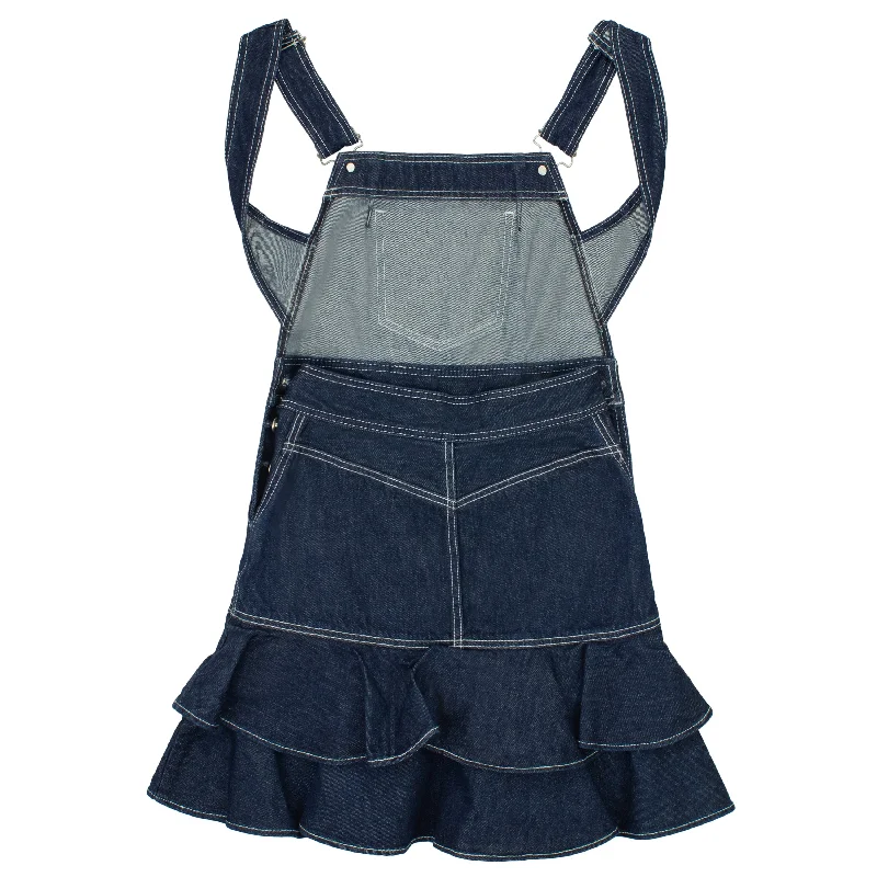 women's limited-edition dressesDARK INDIGO SUSPENDER MINI DRESS