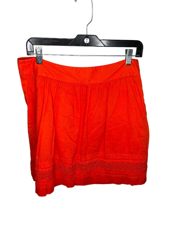 women's cool work skirtsSkirt Mini & Short By Loft In Orange, Size: 6