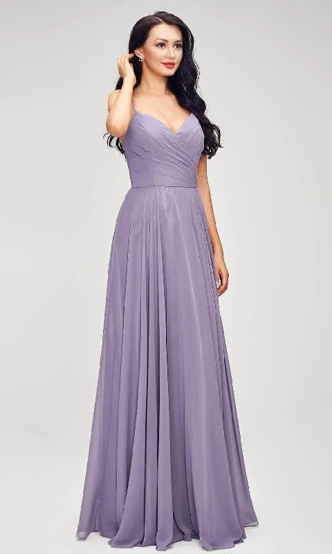 women's A-line dressesJ'Adore Dresses - J17040 Sleeveless V Neck Evening Dress