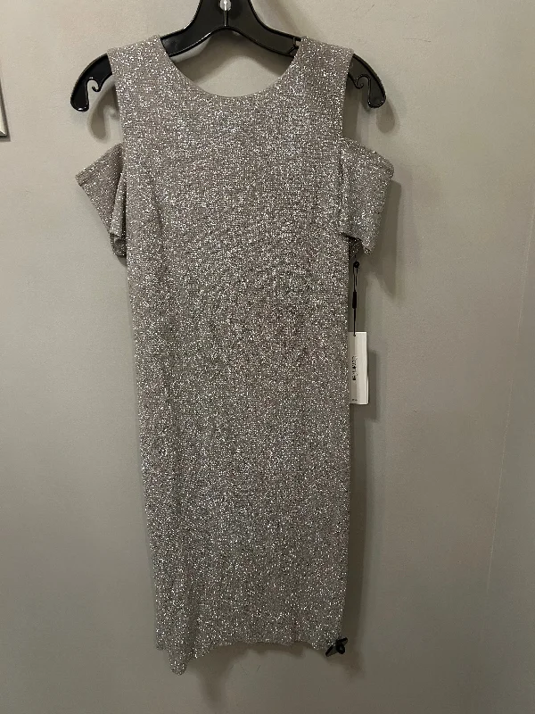 women's bridesmaid dressesDress Casual Midi By Calvin Klein In Silver, Size: S