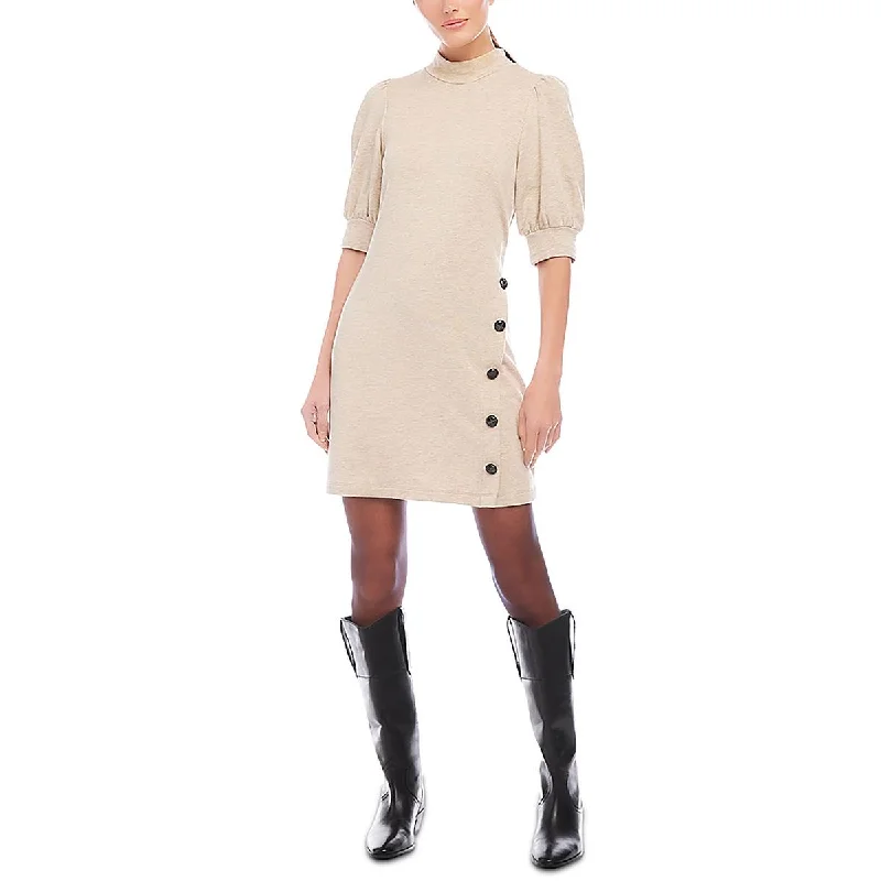 women's glam dressesWomens Puff Sleeve Casual Mini Dress