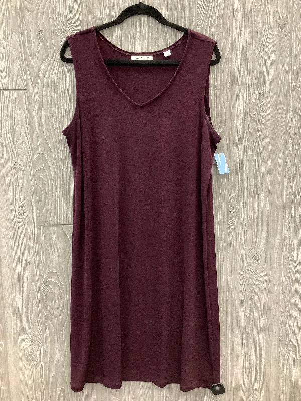 women's spaghetti strap dressesDress Casual Midi By Coldwater Creek In Purple, Size: 1x