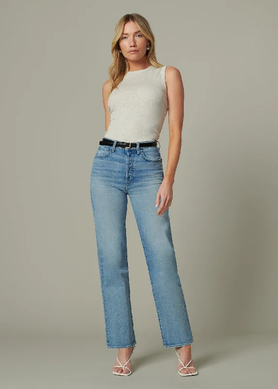 women's denim jeans with geometric patternsTHE MARGOT