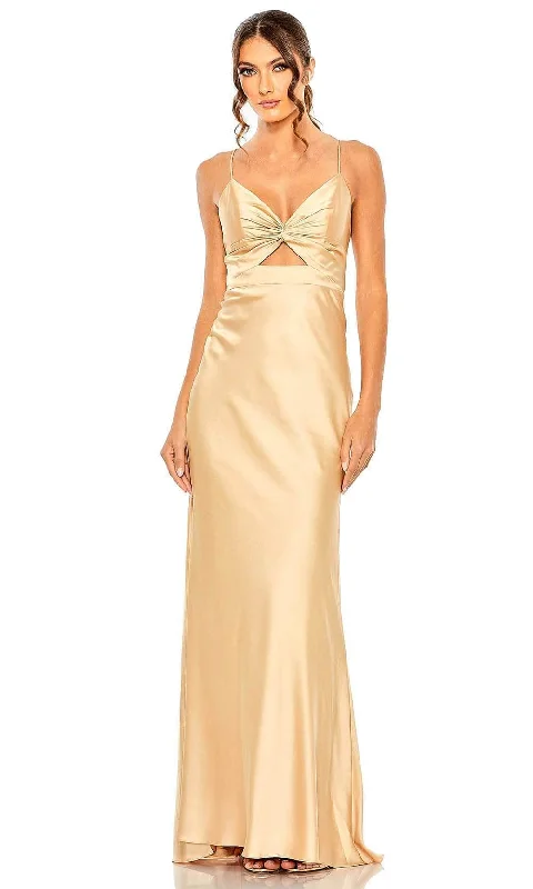 women's bridesmaid dressesIeena Duggal 68347 - Knotted Front Evening Gown