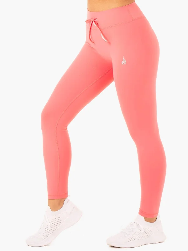 Replay High Waisted Leggings - Coral