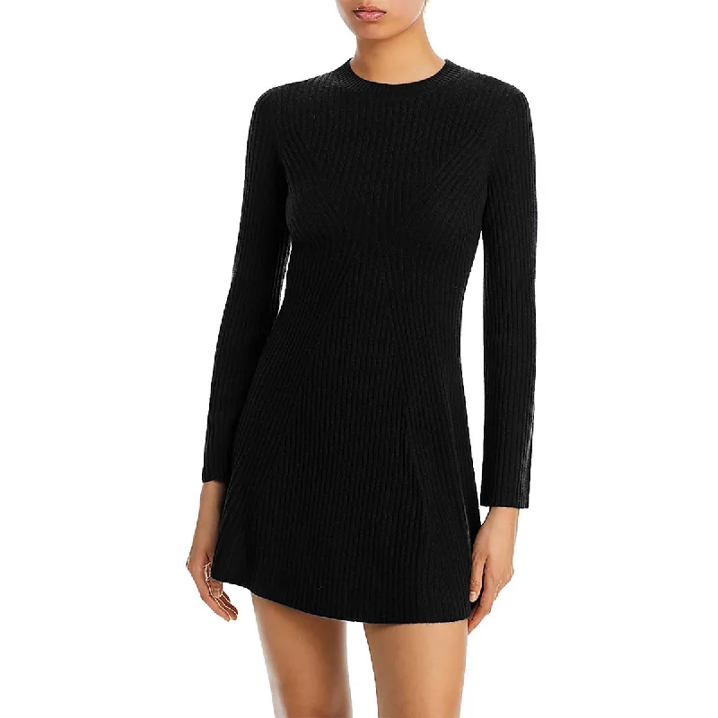 women's designer dressesWomens Cashmere Mini Sweaterdress