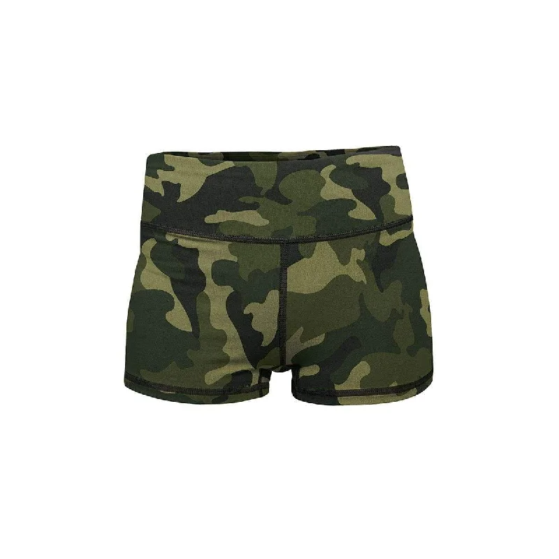 Forest Camo Yoga Shorts