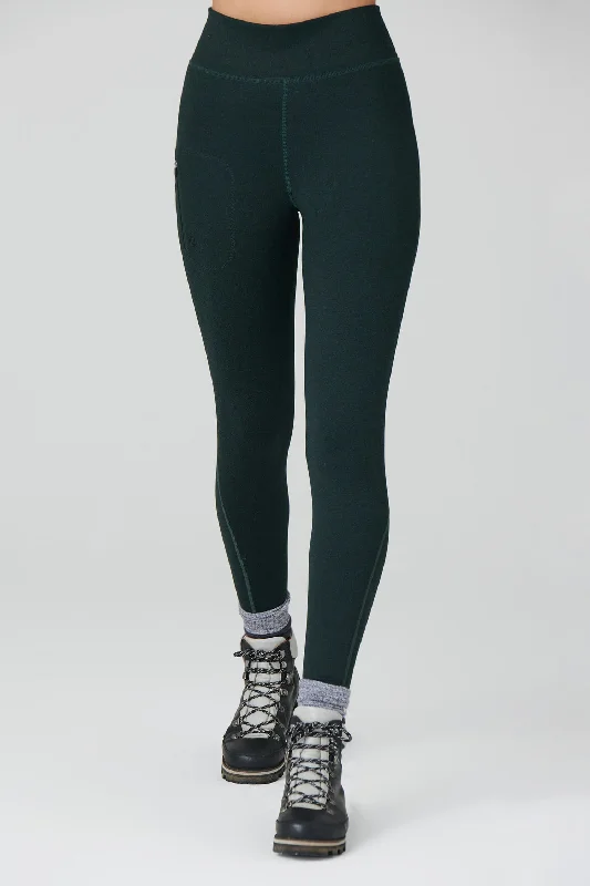 Thermal Outdoor Leggings - Forest Green