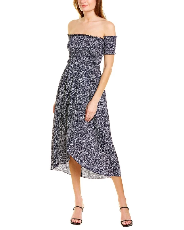 women's eco-friendly dressesPascale La Mode Smocked Midi Dress