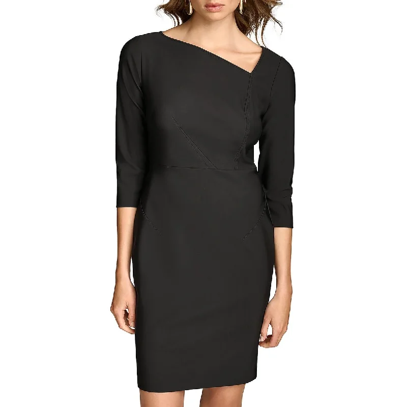 women's bodycon dressesWomens Asymmetric Mini Sheath Dress