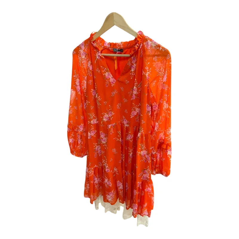 women's boho dressesDress Casual Midi By Vince Camuto In Orange, Size: S