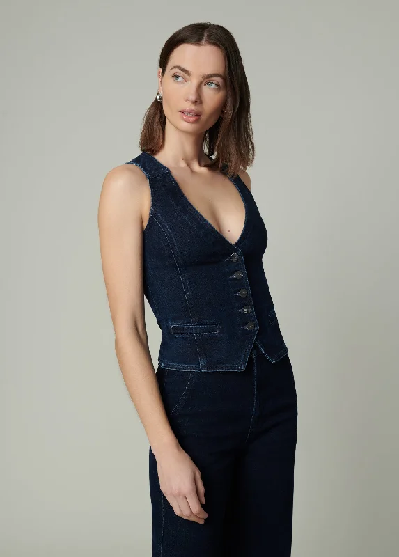 women's denim jeans for tall womenTHE DENIM WAIST COAT