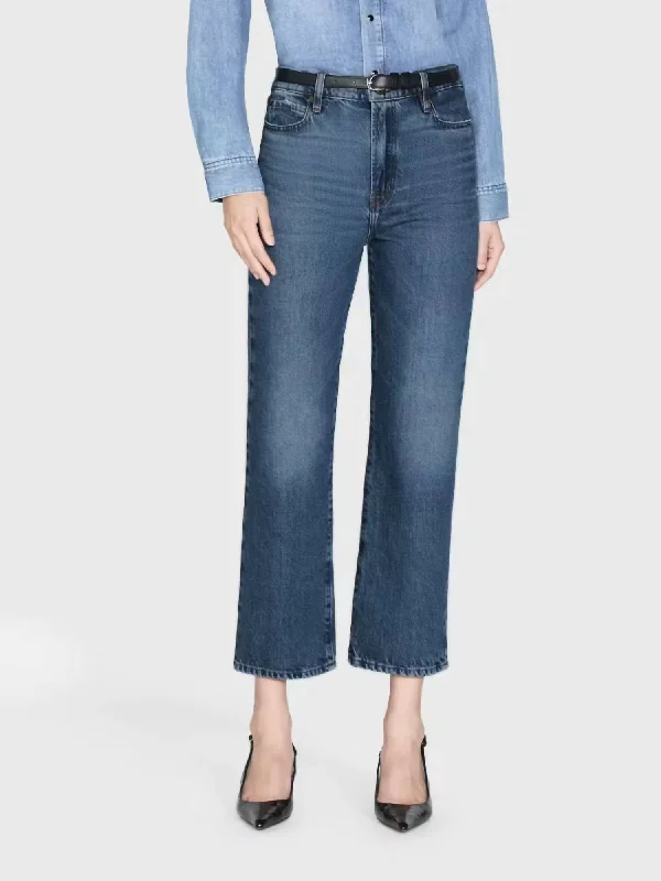 women's denim jeans with stretch fabricLe Jane Crop Jeans In Caramia