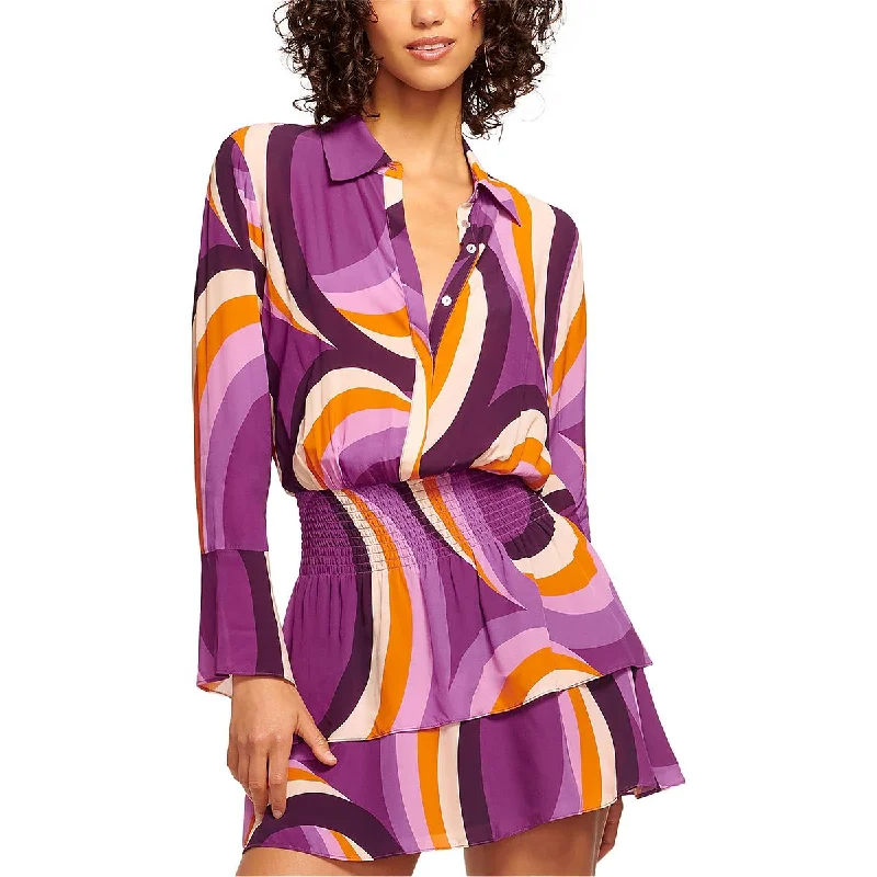 women's bespoke dressesWomens Mini Printed Shirtdress