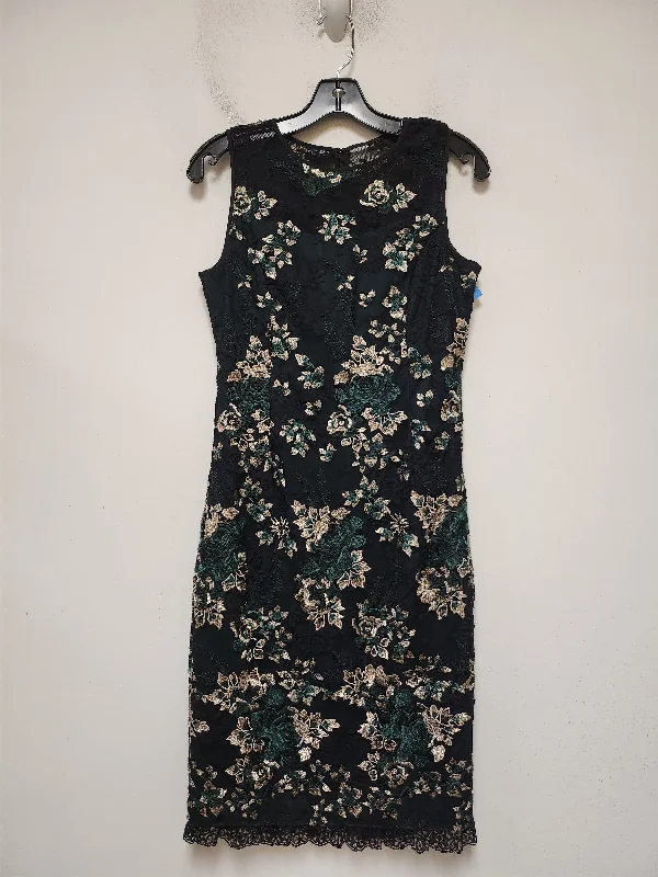 women's cinched-waist dressesDress Party Midi By White House Black Market In Floral Print, Size: Xs