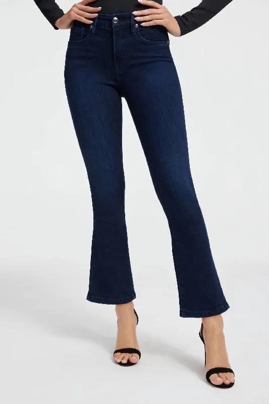 women's denim jeans with raw hemsGood Legs Straight Jean In Blue224