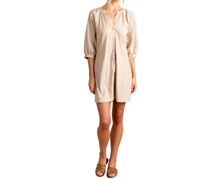 women's high-low dressesAmanda Mini Dress In Pebble