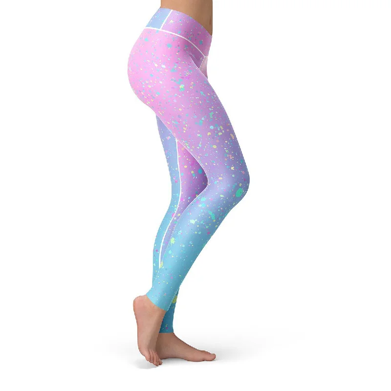 Rainbow Paint Leggings