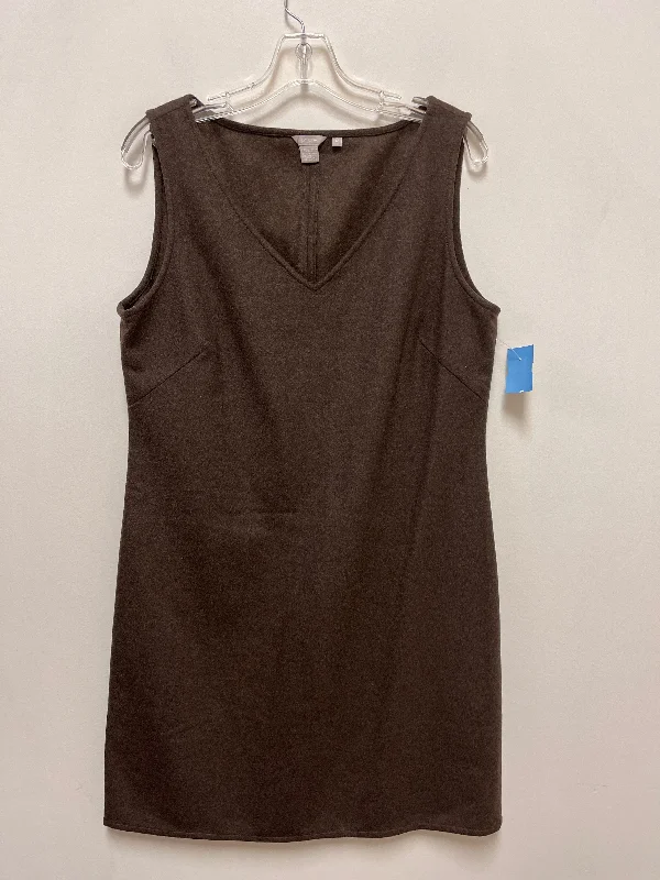 women's everyday dressesDress Casual Midi By J. Crew In Brown, Size: 12