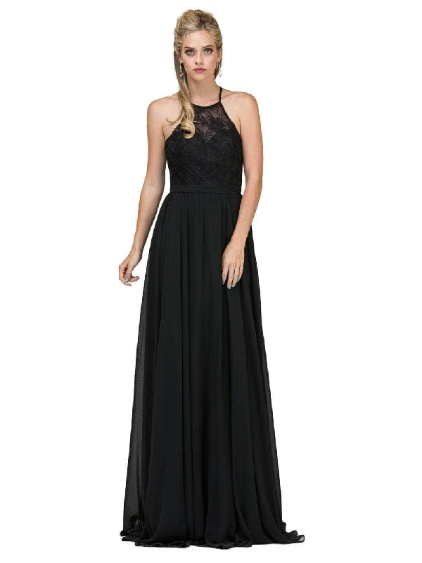 women's made-to-order dressesDancing Queen - 2009 Sheer Halter Pleated A Line Evening Dress