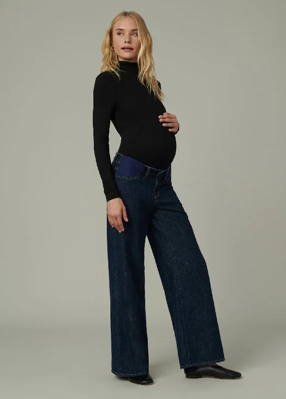 women's denim jeans with lace trimTHE LOU LOU MATERNITY