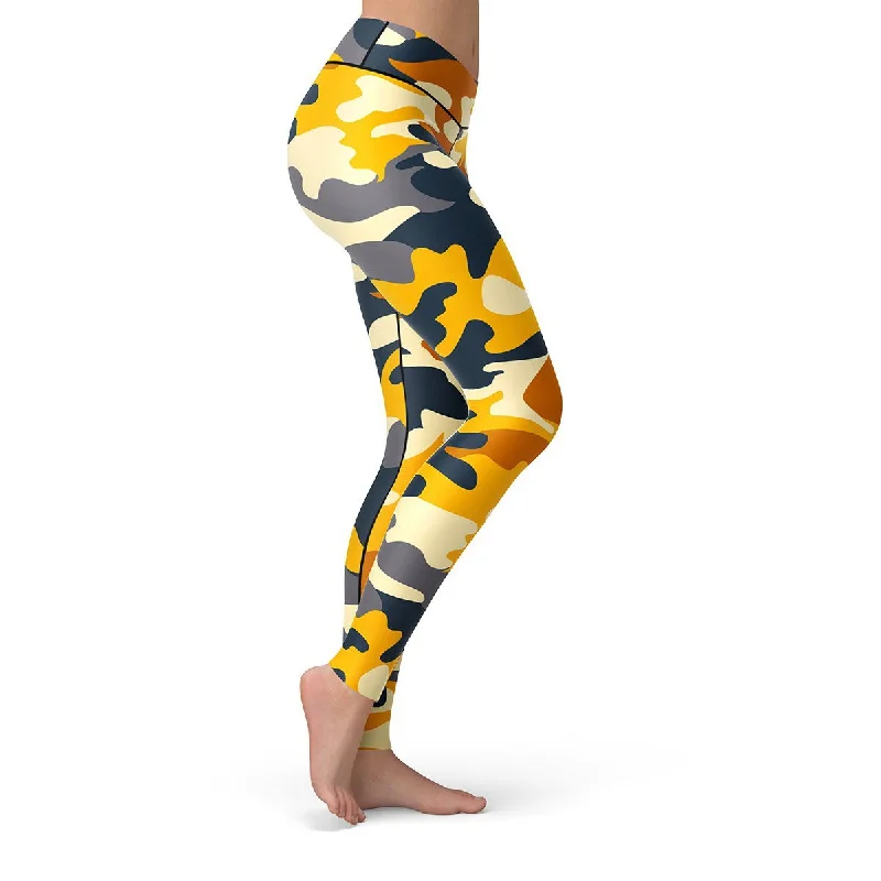 Yellow Camo Leggings