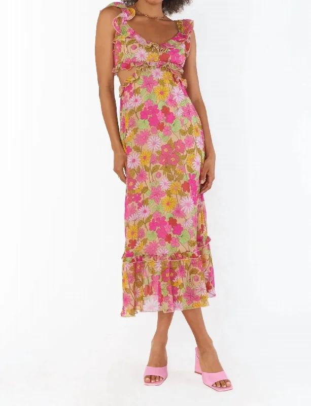 women's stylish dressesLane Midi Dress In Carnaby Floral