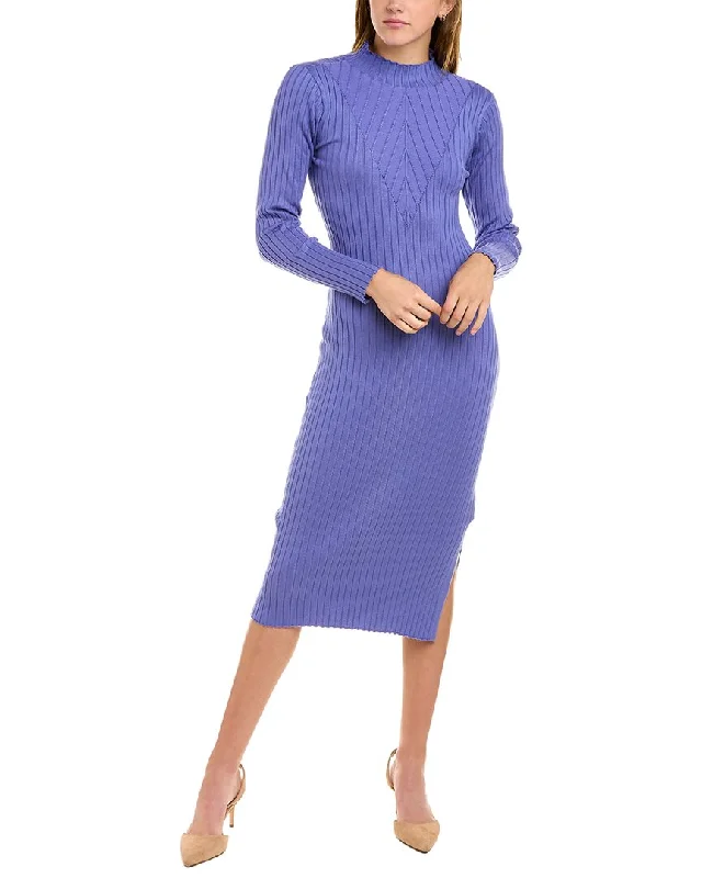 women's flowy dressesNanette by Nanette Lepore Leah Midi Sweaterdress