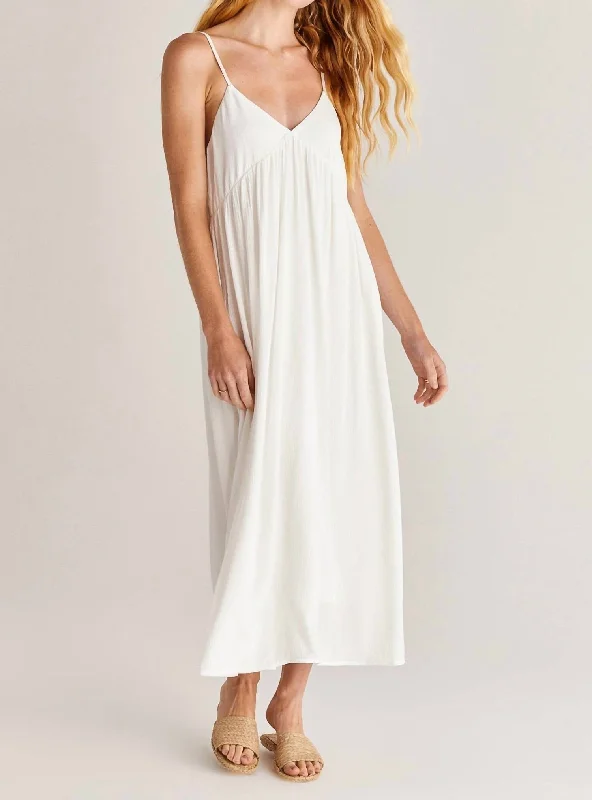 women's midi dressesAtlas Midi Dress In White